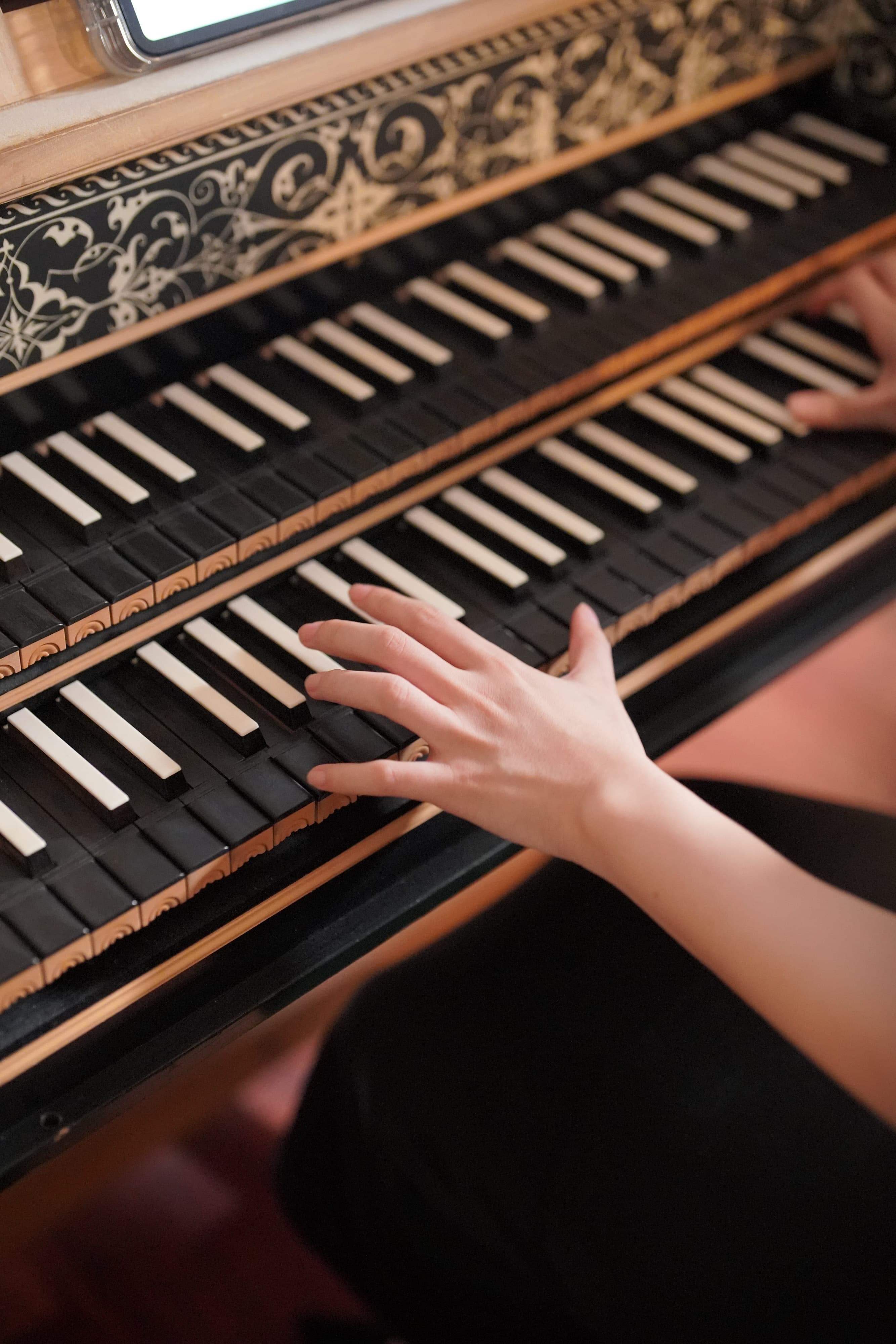 Harpsichord detail